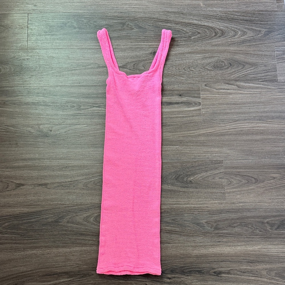 Hunza G Bubblegum Pink Tank Dress 🍬